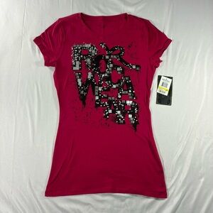 2009 Rocawear Shirt Top Womens Juniors Pink New with Tag Medium
